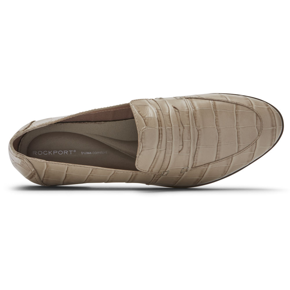 Rockport Loafers For Womens Beige - Perpetua Penny - MS1678420